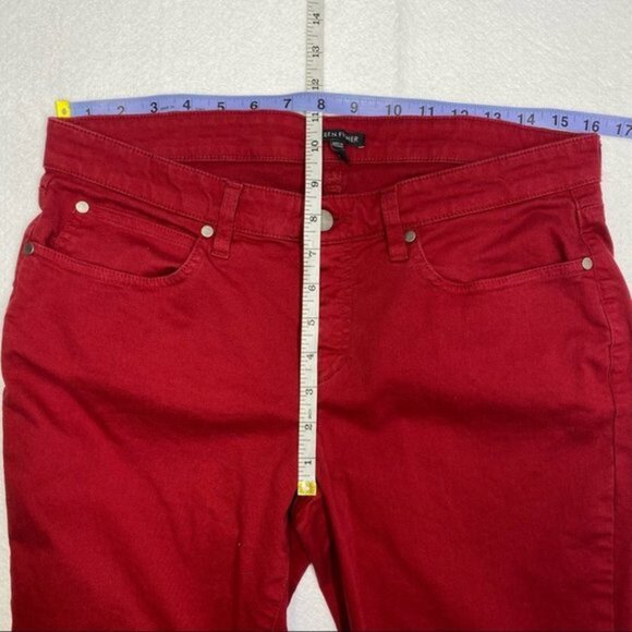 Eileen Fisher Mid Rise Organic Cotton Jeans Size 8 - Picture 3 of 9